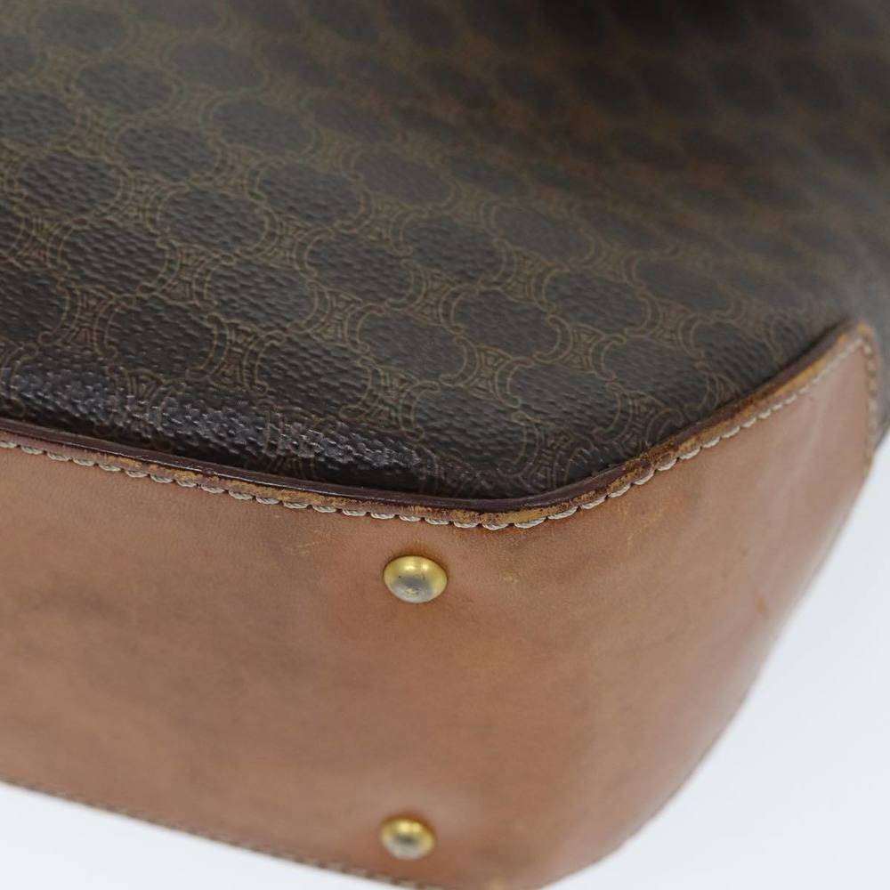 CELINE Macadam Canvas Hand Bag PVC Brown Auth 73419 - Picture 14 of 16